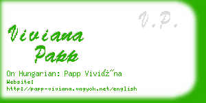viviana papp business card